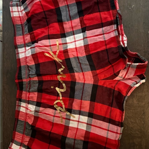 PINK Victoria's Secret Other - PINK Victoria's Secret Red Black Plaid Boxer Shorts